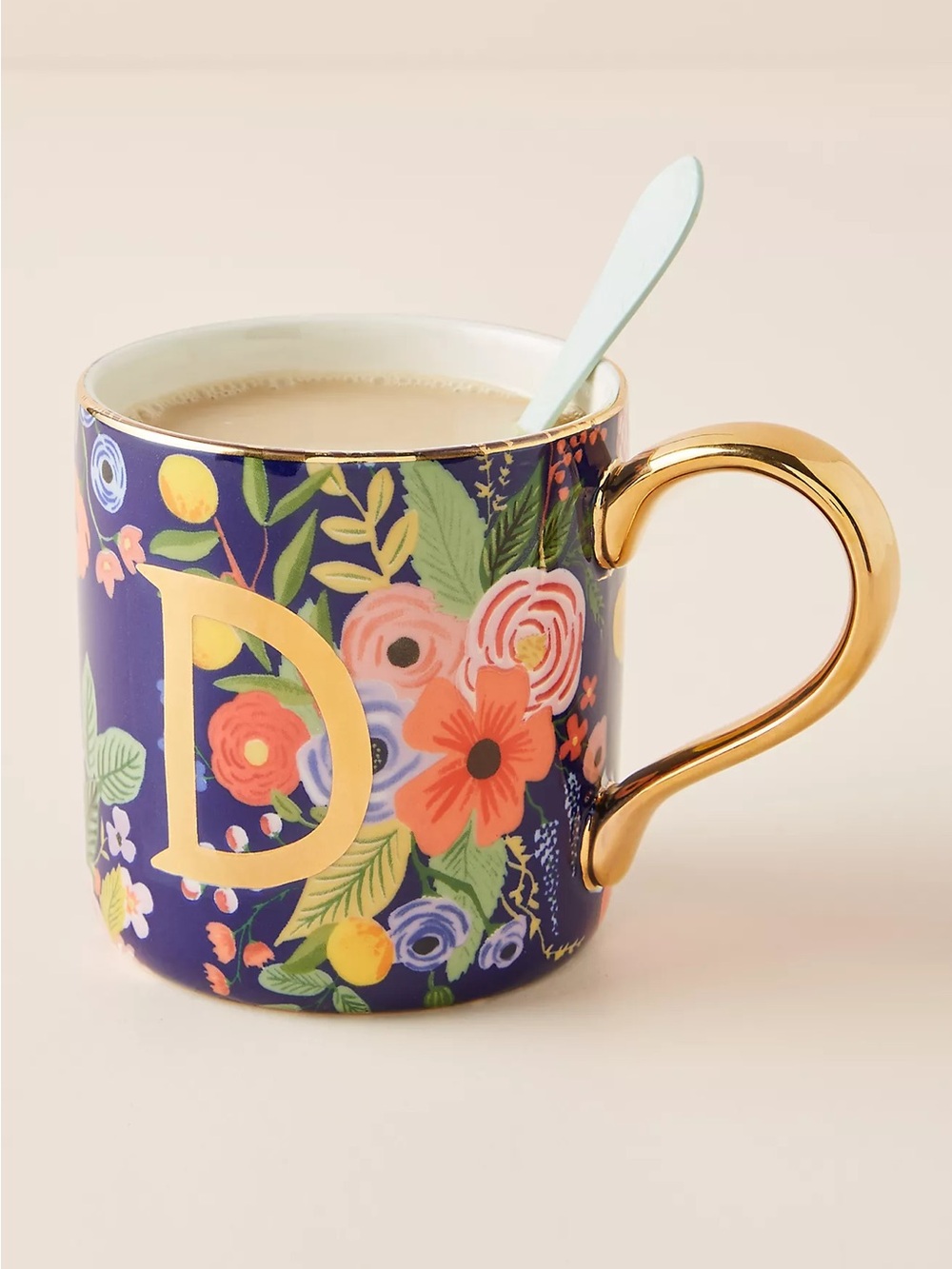Rifle Paper Co. for Anthropologie Garden Party Monogram Mug "H"
